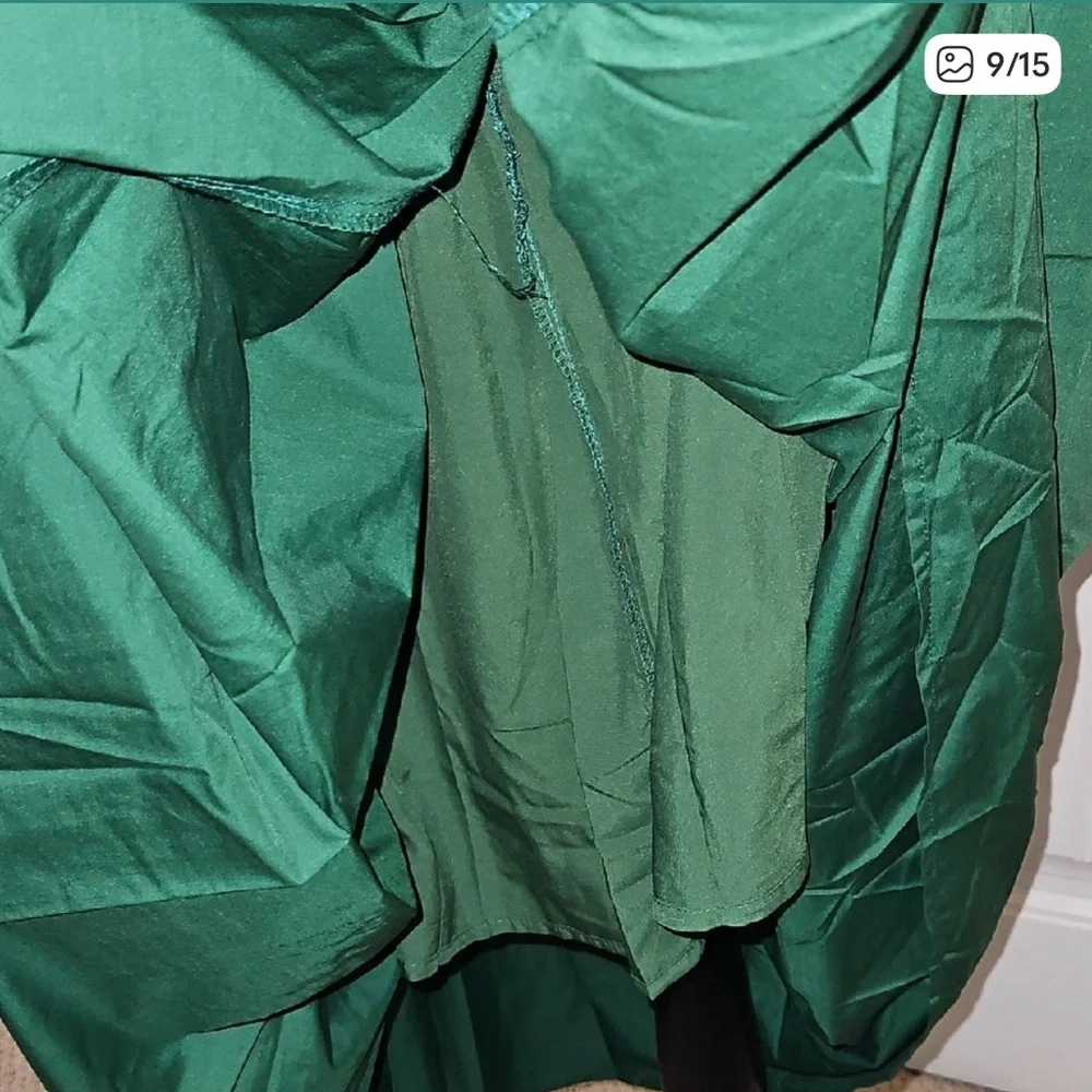 NWT Commense Serendipity Emerald Green Dress With Adjustable Straps - Picture 3 of 8